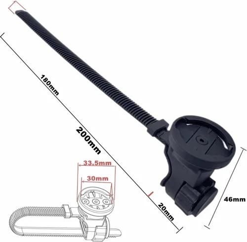 Miniatura 5 de Bicicleta deporte cámaras de acción adaptador montaje liberación rápida montaje manillar delantero para Her.o D Ji Insta 360 cámaras Thumbscrew