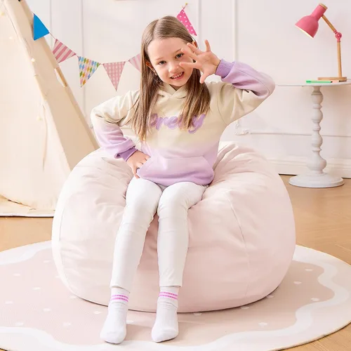 Miniatura 21 de Sillón tipo puf ILPEOD para adultos - Silla tipo puf de espuma viscoelástica - Sofá para niños/adolescentes con funda de microfibra suave - Sofá