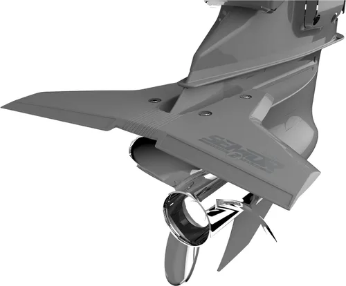 Miniatura 3 de Clásico Senior 2 Hydrofoils para 40-300 hp (Negro) - Aletas estabilizadoras para motores fuera de borda/outdrive - Fabricado en EE. UU