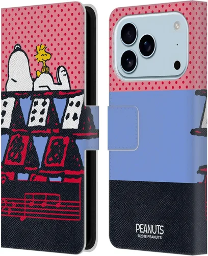 Miniatura 156 de Head Case Designs Funda de piel con licencia oficial de Peanuts Snoopy & Woodstock Balloon Halfs and Laughs para Apple iPhone 7/8/SE 2020 y 2022