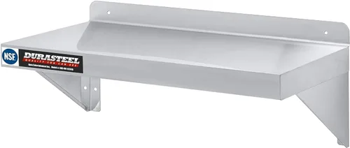 Miniatura 16 de DuraSteel Estante de acero inoxidable para montaje en pared, 24 pulgadas de ancho x 14 pulgadas de profundidad, grado comercial, certificado NSF