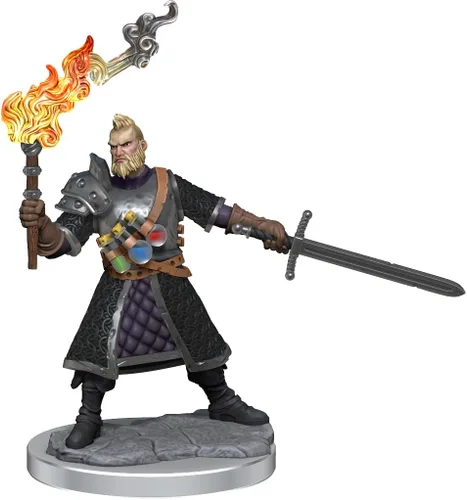 Miniatura 8 de WizKids D&D Frameworks: Human Fighter Male - Sin pintar y sin ensamblar
