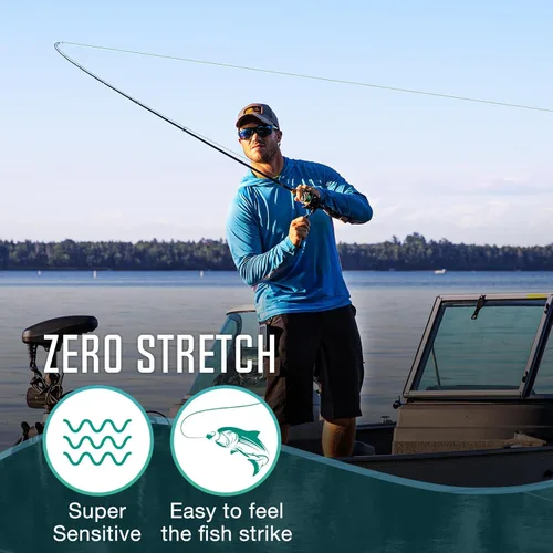 Miniatura 5 de Piscifun Línea de Pesca Trenzada Onyx, Superlínea Trenzada Resistente a la Abrasión, Cero Estiramiento Súper Fuerte, Baja Memoria, Líneas de Pesca