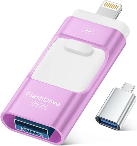 Miniatura 11 de ROSPE Unidad Flash para iPhone de 256GB Certificada MFi, Memory Stick Photo Stick para iPhone iPad, Unidad USB Thumb Drive para Transferencia