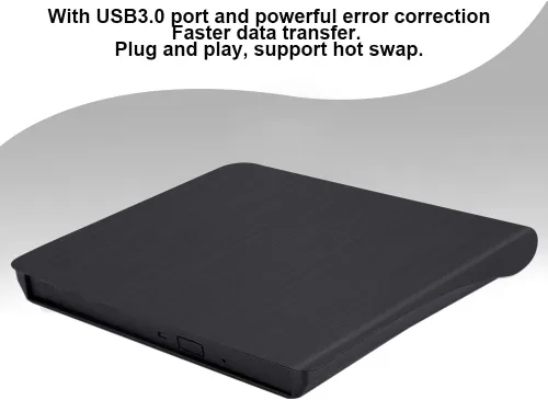 Miniatura 5 de Yoidesu Caja de unidad de CD externa, Caja de interruptor ODD/HDD externa, Caja de unidad externa USB 3.0, carcasa de unidad de escritor portátil