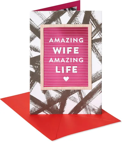 American Greetings Tarjeta de San Valentín para esposa (In Love With You)