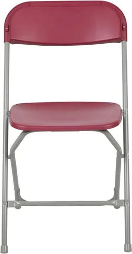 Miniatura 13 de Flash Furniture Hercules Series Silla plegable de plástico, color rojo, paquete de 6, capacidad de peso de 650 libras, cómoda silla para eventos