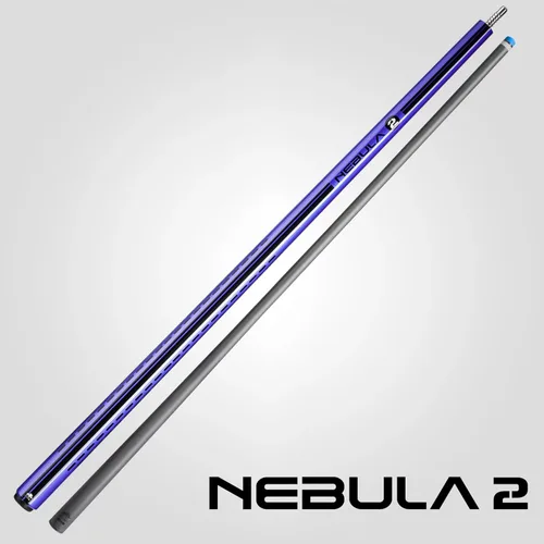 Miniatura 3 de RHINO Nebula 2 Pool Cue - Premium Carbon Fiber Shaft & Composite Butt. Time Crystal Tip, Pro Taper Design. 3/8-8 Joint, Wrapless. Low Deflection