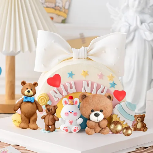 Miniatura 3 de ZiXiang Molde de silicona para oso para el día de San Valentín, molde de dulce de oso lindo molde de bola, perla, semiesfera, moldes de chocolate