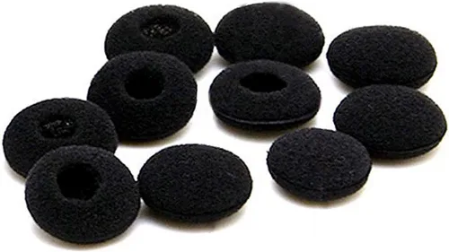 Paquete de 10 almohadillas de repuesto para auriculares de 0.71 pulgadas, auriculares, radio bidireccional Walkie Talkie