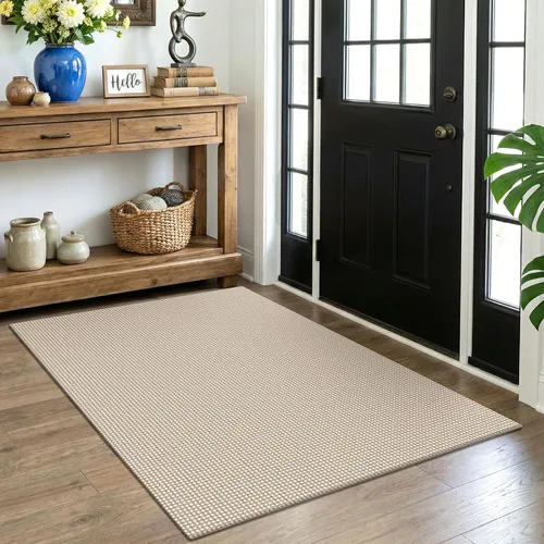 Miniatura 120 de EARTHALL Alfombra de pasillo 3x14 pies, alfombras lavables extra largas para pasillos, tejidas, antideslizante, alfombra trenzada para entrada