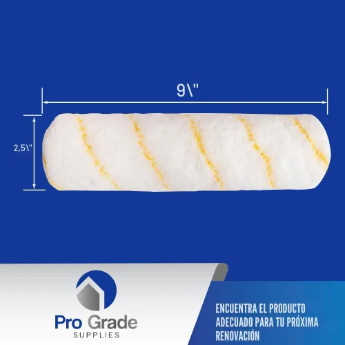 Miniatura 2 de Pro Grade - Cubiertas de rodillos de pintura - Paquete de 5 de microfibra de 1/2 x 9 pulgadas