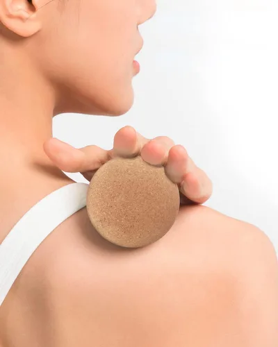 Miniatura 6 de KITWILD Bola de masaje de corcho, partículas finas de alta densidad para masaje muscular de tejido profundo, liberación miofascial y terapia