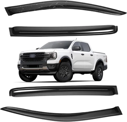 Miniatura 127 de Viseras para ventanas para Mazda 3 Sedán 4 puertas 2004 2005 2006 2007 2008 2009 estilo JDM Mugen, deflector de viento, protector solar y de lluvia