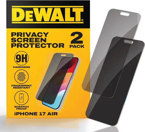 Miniatura 11 de DEWALT Paquete de 2 protectores de pantalla de privacidad resistentes para iPhone 13 Pro Max/14 Plus, protección de sensor, compatible con isla