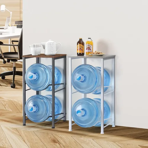 Miniatura 6 de LIANTRAL Organizador de Botellas de Agua de 5 Galones con Estante de Almacenamiento, Soporte para Jarra de Agua, Estante para Jarra de Agua, Soporte