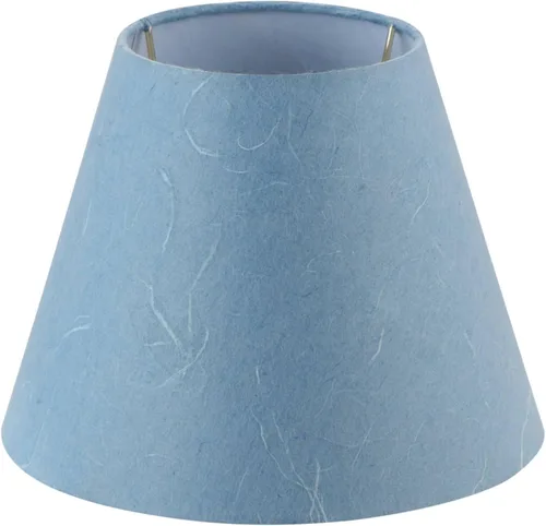 Aspen Creative 58912, Empire Uno - Pantalla de lámpara en azul mezclilla, 5 pulgadas superior x 9 pulgadas inferior x 7 pulgadas de altura Azul denim