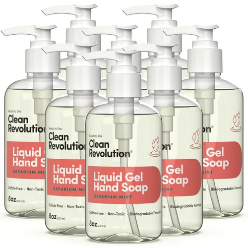 Miniatura 28 de Clean Revolution Jabón de manos en gel líquido, líquido sedoso rico, espuma rápida, enjuague rápido, contiene aceites esenciales reales