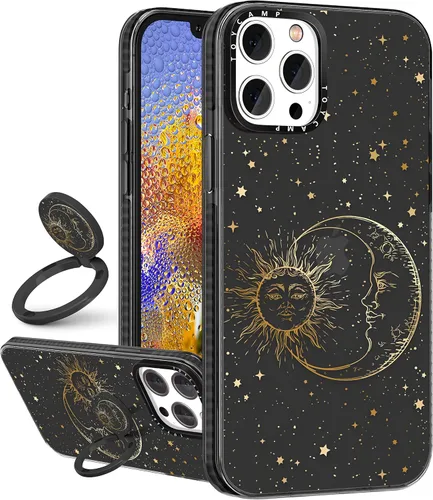 Miniatura 13 de Toycamp Funda para iPhone 13 Pro Max Blanca Con soporte de anillo, lindo astronauta, divertido diseño de dibujos animados, para niñas
