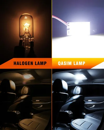 Miniatura 6 de Qasim COB Chipset 18-SMD LED Panel Dome Light Auto Car Interior Lámpara de techo techo techo Interior Bombilla con T10 / BA9S / Festoon Adaptadores