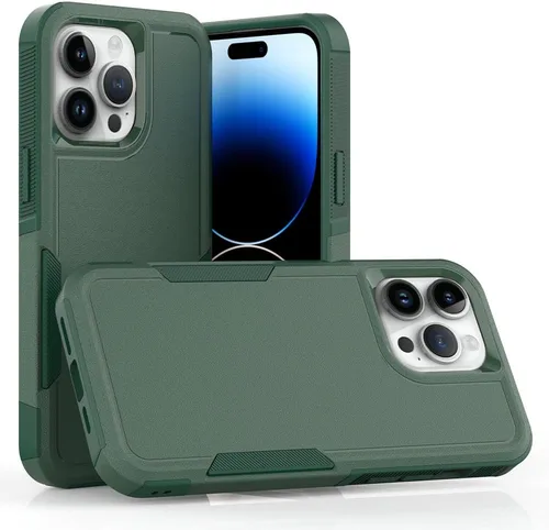 Miniatura 36 de Funda WOGROO para iPhone 8 Plus, iPhone 7 Plus de 5.5 pulgadas, funda protectora para teléfono a prueba de golpes, fuerte y duradera, color negro
