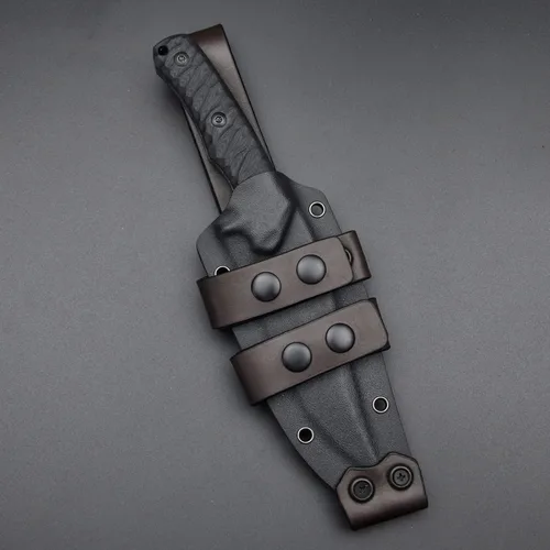 Miniatura 8 de Cuchillo afilado de hoja fija de 10.2 pulgadas, mango de acero G10, espiga completa, herramienta de caza, cuchillo de bushcraft al aire libre, Blanco