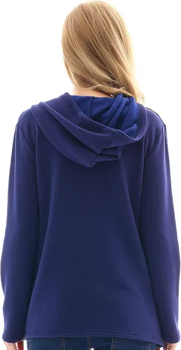 Miniatura 22 de Bearsland - Sudadera de lactancia y maternidad para mujer, con bolsillos y capucha