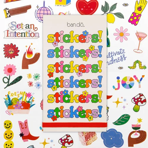 Miniatura 10 de Libro de pegatinas para planificador ban.do con más de 700 pegatinas surtidas, 35 páginas de pegatinas únicas y coloridas para diarios/calendarios