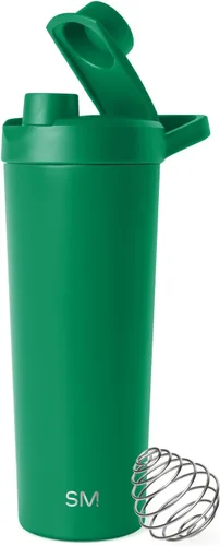 Miniatura 13 de Simple Modern - Botella mezcladora de acero inoxidable con bola, botella metálica aislada, para mezclas de proteínas, batidos y preentrenamiento