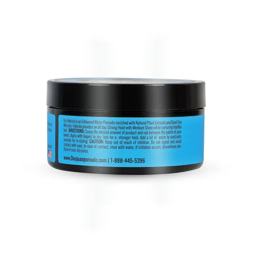 Miniatura 3 de Don Juan Hybrido Pomade A base de agua Fijación fuerte Alto brillo Extractos de plantas naturales y minerales oceánicos Aroma de brisa