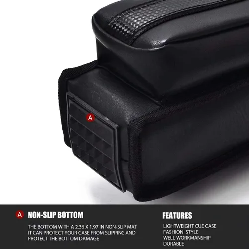 Miniatura 5 de Collapsar Estuche rígido para taco de piscina 2X2 Nylon/Polipiel Billar Sitck