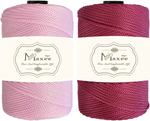 Miniatura 31 de Cordón de macramé premium de poliéster 3 mm × 218 yardas, cordón de macramé 100% polipropileno de 3 mm, ideal para crochet, colgadores de pared, 30