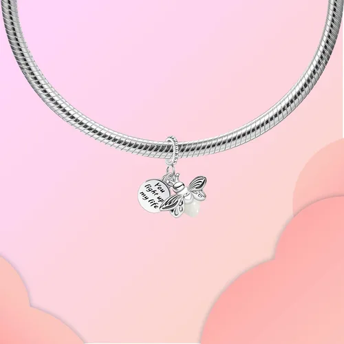 Miniatura 2 de LUXILLA Love You Best Friend Grandma Wife - Dije de corazón de plata de ley 925 para pulseras, collar, día de San Valentín, día de la madre, regalo