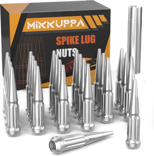 Miniatura 18 de MIKKUPPA 20 piezas de tuercas de rueda M12x1.5, tuerca de rueda M12x1.5, asiento cónico, tuercas de extremo negro con llave de casquillo, reemplazo