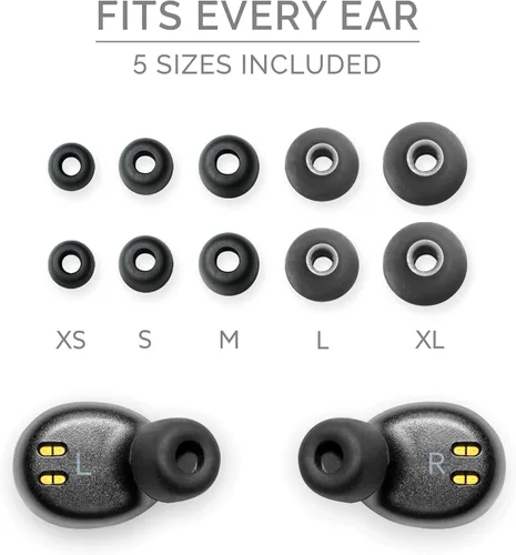 Miniatura 8 de Back Bay Audio Duet 50 Pro - Auriculares Bluetooth inalámbricos a prueba de sudor, batería de 130 horas de duración para iPhone, Android, mini