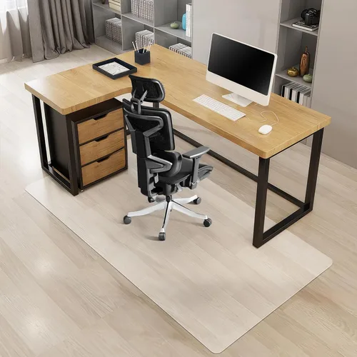 Miniatura 10 de Kuyal Tapete para Silla de Escritorio para Alfombra, 30'' x 48'' Rectángulo Tapetes Transparentes para Sillas Bueno para Escritorios, Oficina