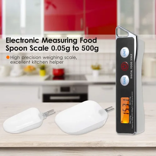 Miniatura 2 de Báscula de cuchara, escala digital de cuchara medidora electrónica, báscula de cuchara de cocina para el hogar, báscula de alimentos con función
