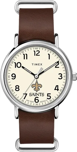 Miniatura 6 de Correa de cuero de cuarzo NFL Weekender de 1.575 in para hombre