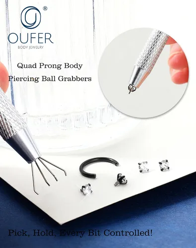 Miniatura 5 de OUFER Anillos de labio de herradura 16G para mujeres y hombres, acero quirúrgico 316L, 8/0.394 in, joyería de piercing de labio, rosca interna