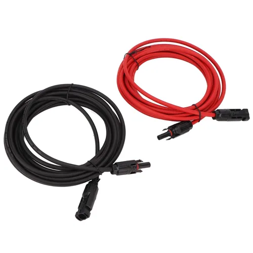 Miniatura 7 de Cable adaptador solar, 1 par de cable de panel solar de 12 AWG con conector adaptador solar, cable de extensión solar, cable fotovoltaico resistente