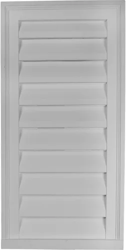 Miniatura 12 de Ekena Millwork - Persiana vertical a dos aguas GVVE12X18D, 12 pulgadas de ancho x 18 pulgadas de alto x 1 7/8 pulgadas profundidad., GVVE12X18F