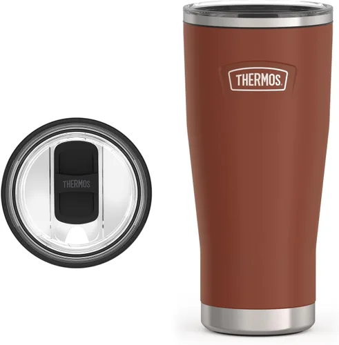 Miniatura 20 de THERMOS ICON SERIES, vaso de acero inoxidable con cierre deslizante, 18 onzas, carmesí