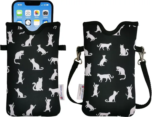 Miniatura 85 de Tainada Funda Estuche Bolsa de Neopreno para Teléfono para Hombres y Mujeres con Correa Cruzada/Cordón para el Cuello para iPhone 17/16/15 Pro Max