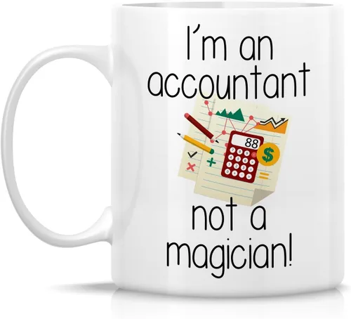 Miniatura 2 de Retreez Taza divertida – I'm an Accountant Not a Magician! Tazas de café de cerámica de 11 onzas – Divertido, sarcasmo, sarcástico, motivacional