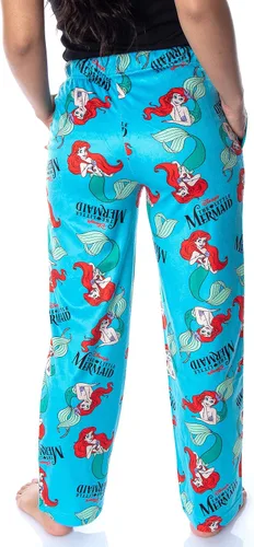 Miniatura 4 de Disney Little Mermaid Ariel - Pantalones de pijama suaves para mujer azul mar