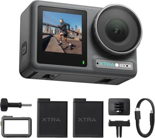 Dual Battery Bundle, 1/1.3" Sensor & 4K Cinematic Video, Hyper Stabilization, Waterproof Camera to 52 Ft, 3-Hour Battery, Universal Quick Mount,