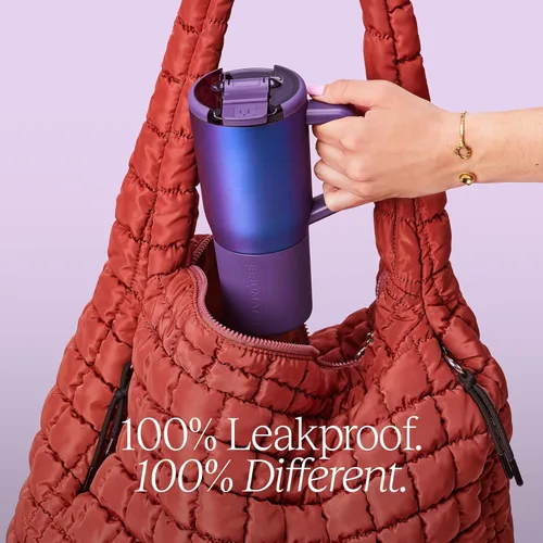 Miniatura 4 de BrüMate Müv – Taza de café térmica de 25 onzas, 100% a prueba de fugas, con asa y tapa, taza de café de acero inoxidable para viaje, taza de café