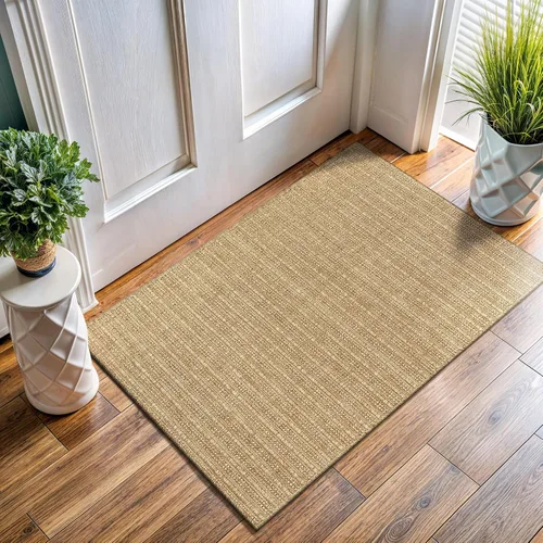 Miniatura 43 de Tapete de Puerta de Yute Fácil 2x3 Pies Interior Exterior Alfombras Naturales Alfombra de Fibra Sólida Alfombra de Área Tejida Boho Fácil de Limpiar