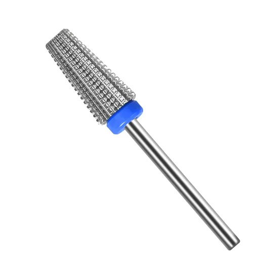 Miniatura 8 de SQULIGT Broca para uñas de tungsteno, 5 en 1 de carburo cónico, vástago de 3/32 pulgadas, uso de rotación bidireccional, para uñas, eliminación
