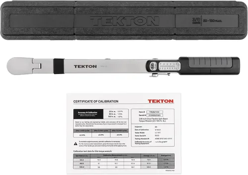 Miniatura 2 de TEKTON Llave de torsión de viga dividida de 72 dientes de 3/8 pulgadas (20-100 pies-libras) TRQ62103